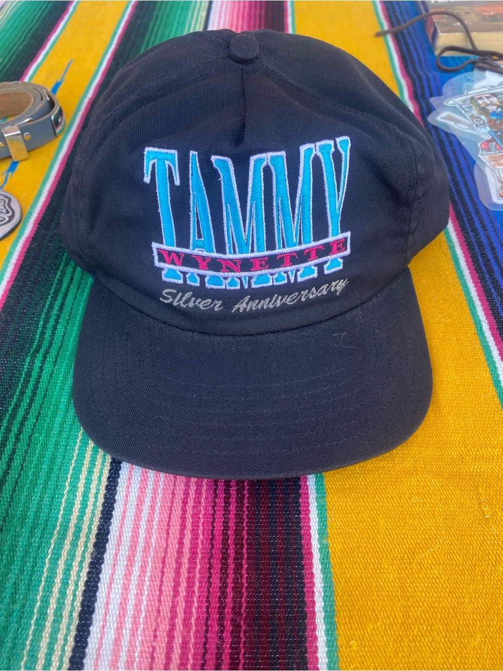 Vintage Tammy Wynette Silver Anniversary Trucker SnapBack Cap